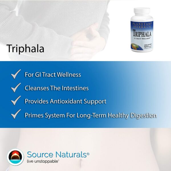 Version 1.0.0 Paquete Triphala Planetary Herbals para limpieza digestiva interna