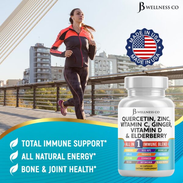 Version 1.0.0 Paquete triple de suplemento inmune JB Wellness Co 180 cápsulas