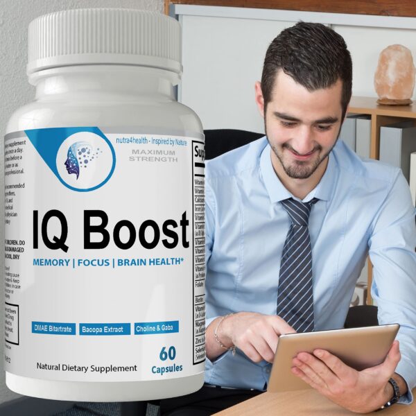 Paquete único nootrópico IQ Boost nutra4health 60 cápsulas