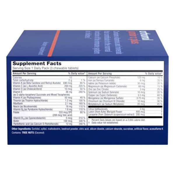 Paquete vertical Orthomol Immun Junior C Plus multivitaminas