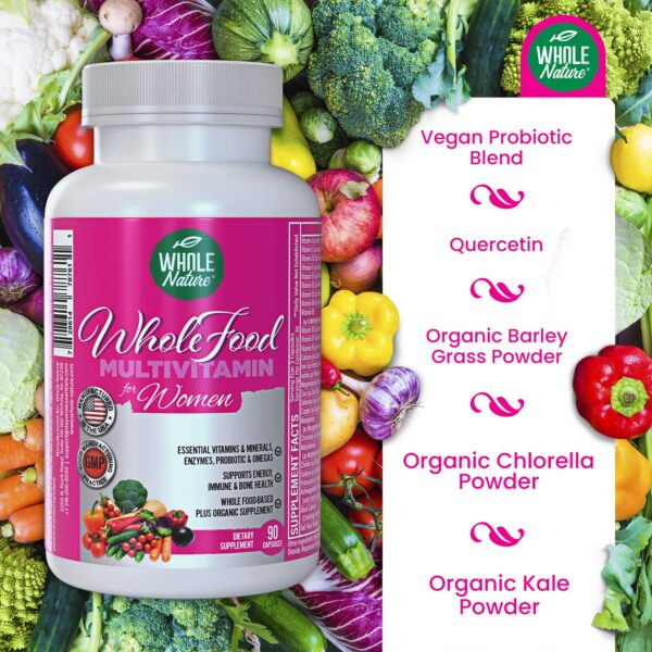 Paquete Whole Nature multivitaminas mujeres frontal