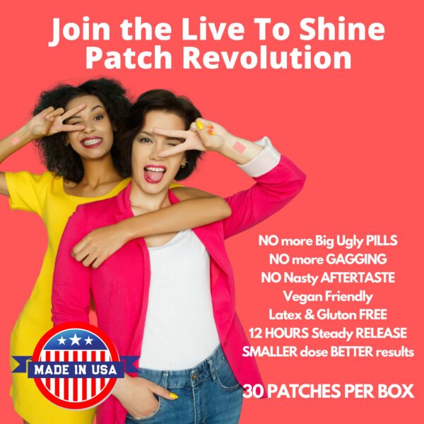 Parche melatonina natural para dormir mejor Live To Shine