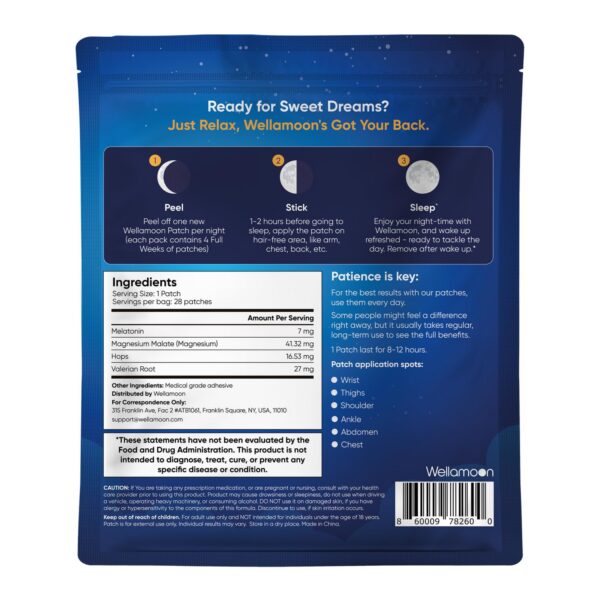 Uso de los parches Wellamoon para mejorar descanso nocturno