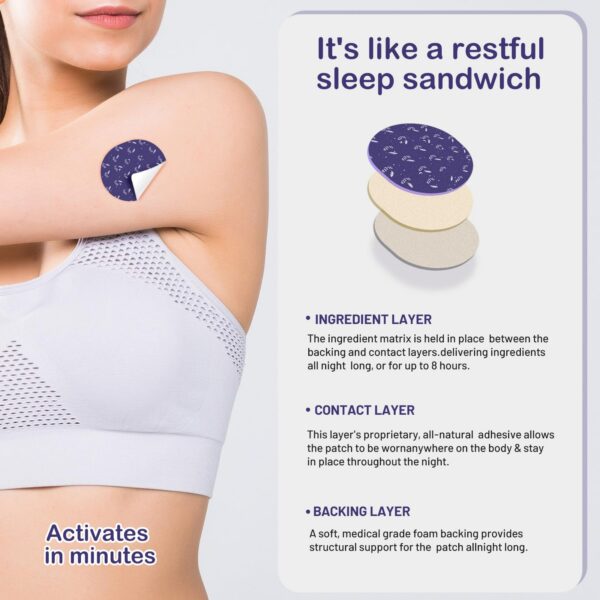 Parche para dormir DEPOVTE fuerza extra con melatonina y hierbas