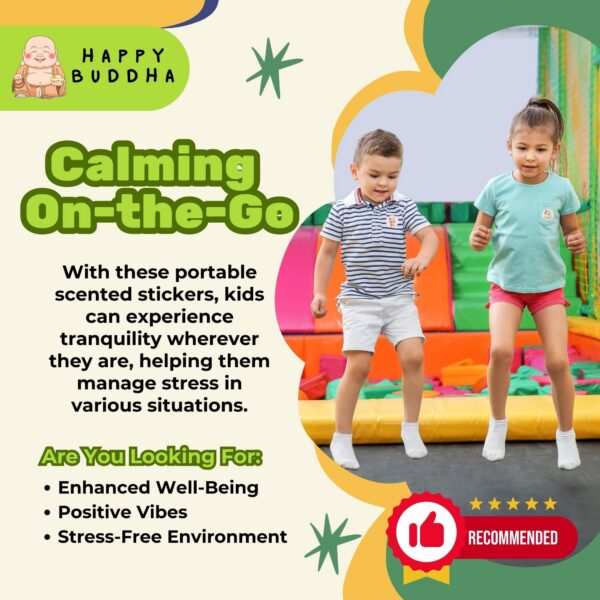 Parches Happy Buddha paquete trasero con instrucciones