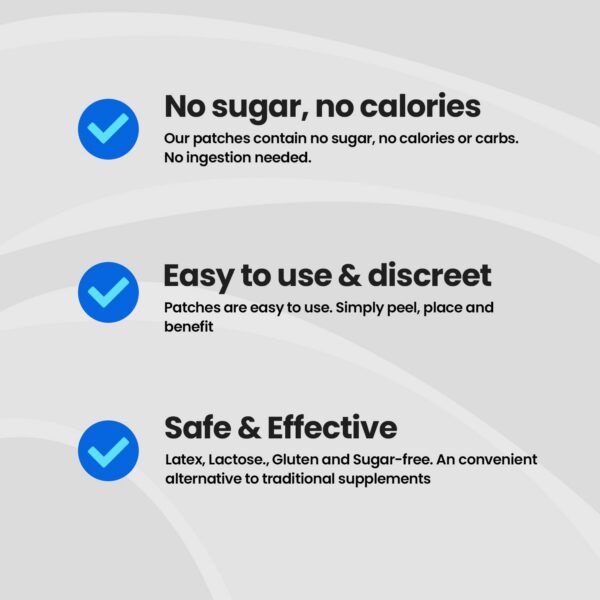 Parches resistentes al sudor Veru Wellness para piel y uñas