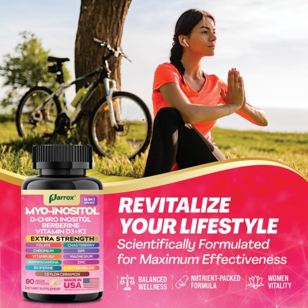 Version 1.0.0 Etiqueta frontal del suplemento Parrox con lista de nutrientes