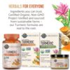 Parte inferior frasco Garden of Life cúrcuma fuerza extra orgánico