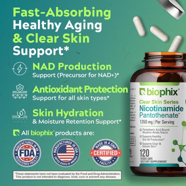 Parte trasera paquete biophix B-3 piel saludable