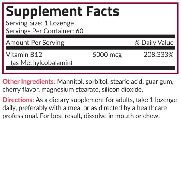 Version 1.0.0 Pastillas B12 Futurebiotics sin gluten.