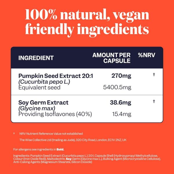 Frasco y cápsulas suplemento Jude para vejiga femenina