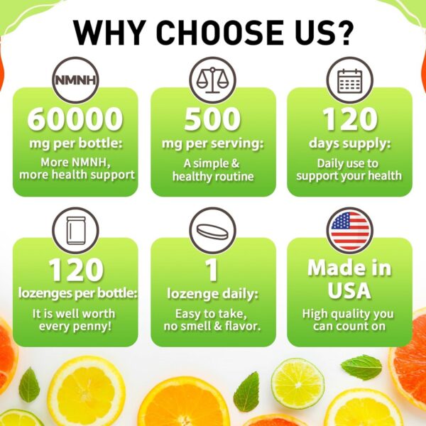 Pastillas NMNH 500mg para aumentar NAD y energía celular