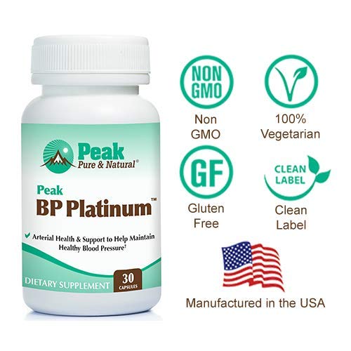Etiqueta de ingredientes Peak BP Platinum