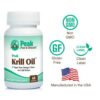 Vista general de Peak Krill Oil en fondo blanco