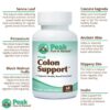 Instrucciones y uso Peak Colon Support para salud y detox