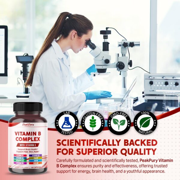 Packaging de PeakPury B Complex 150 cápsulas