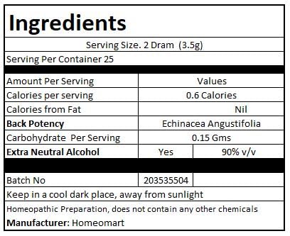 Version 1.0.0 Pellets homeopáticos equinácea apoyo natural salud