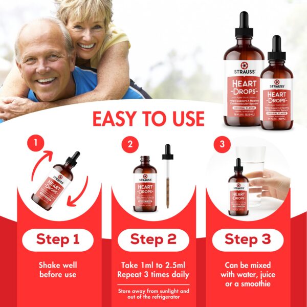 Gotas naturales Strauss para la salud cardiovascular y corazón