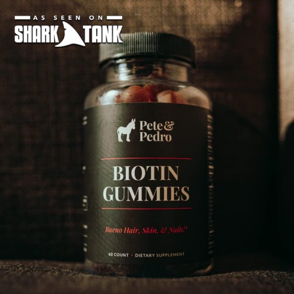 Frasco de gomitas con etiqueta