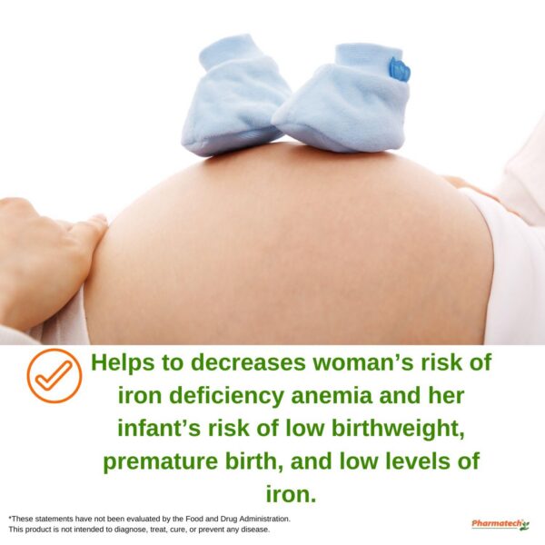 Version 1.0.0 Paquete cápsulas de PHARMATECH ácido fólico y hierro