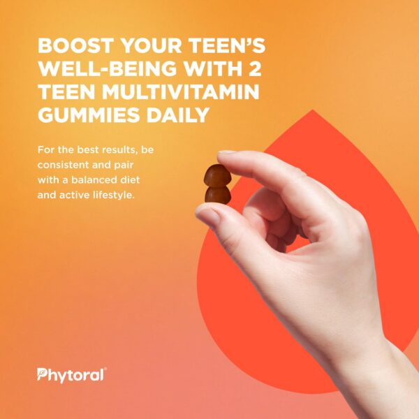 Vista superior de la tapa del frasco de gomitas