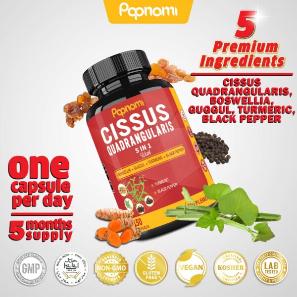 Pilas de cápsulas Papnami Cissus para uso diario