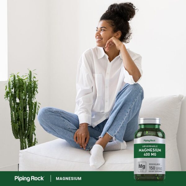 Envase de Piping Rock Magnesium Softgel