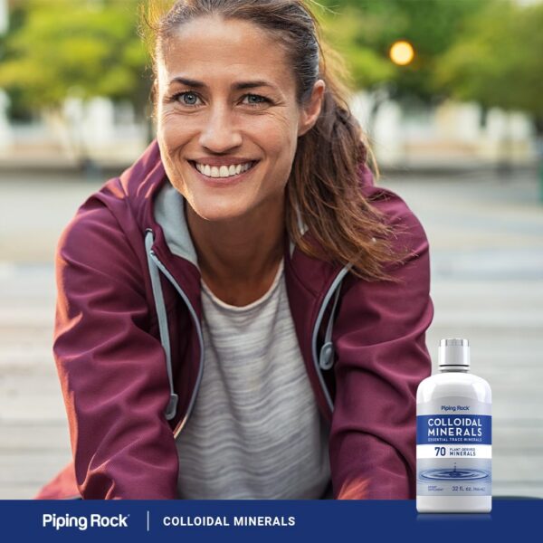 Frasco de minerales líquidos vista frontal