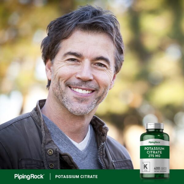 Presentación de 400 cápsulas de Potassium Citrate