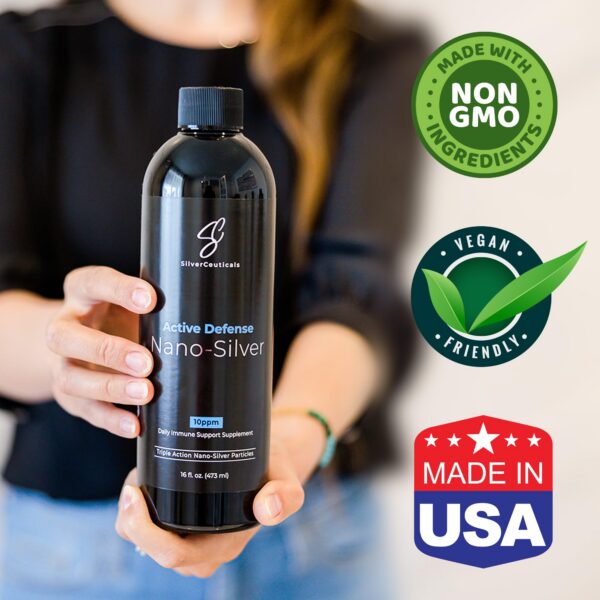 Frasco con etiqueta frontal