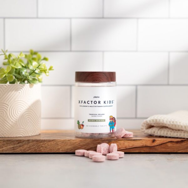 Plexus Xfactor Kids multivitamínico 60 tabletas para salud infantil y desarrollo