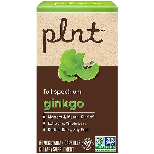 plnt ginkgo suplemento 60 cápsulas veganas