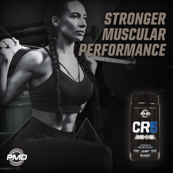 PMD CR5 Creatine primer plano de ingredientes