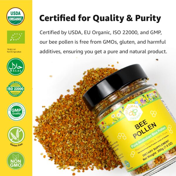 Uso diario de polen de abeja