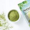 Polvo verde de alfalfa para colorante natural en postres