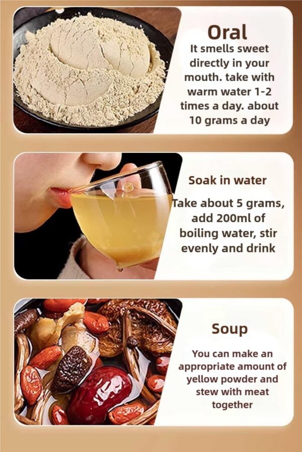 Polvo Astrágalo raíz Doorpetal sin aditivos ni conservadores