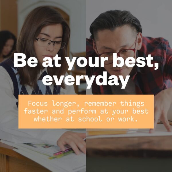 Polvo para aumentar enfoque y energía Purisure