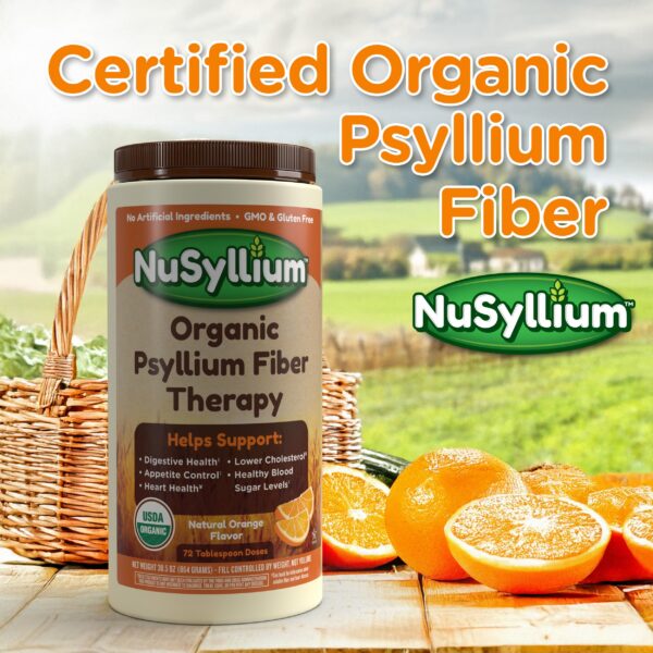 Polvo de cáscara de psyllium NuSyllium para salud digestiva