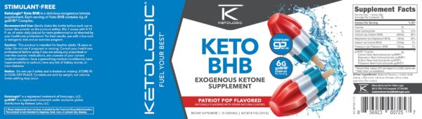 Polvo cetonas exógenas Ketologic Keto BHB 30 porciones