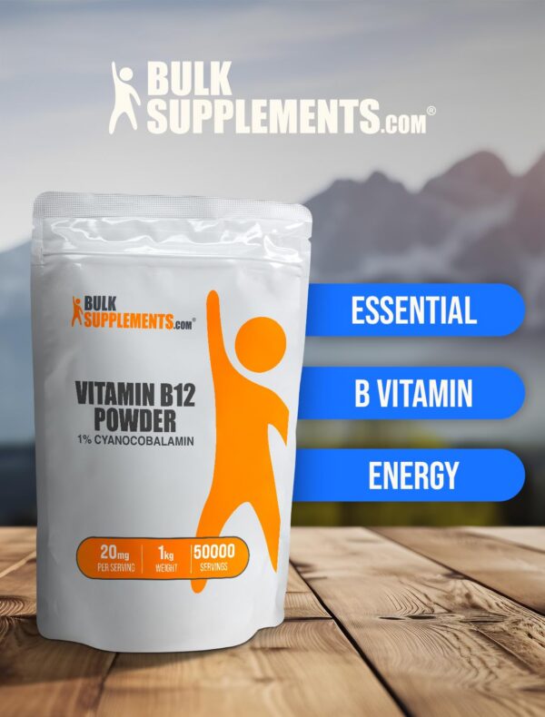 Polvo de Cianocobalamina - Vitamina B12 BulkSupplements