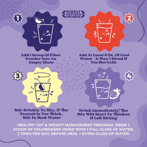 Polvo ColonSweep psyllium sabor fresa mezcla fibra