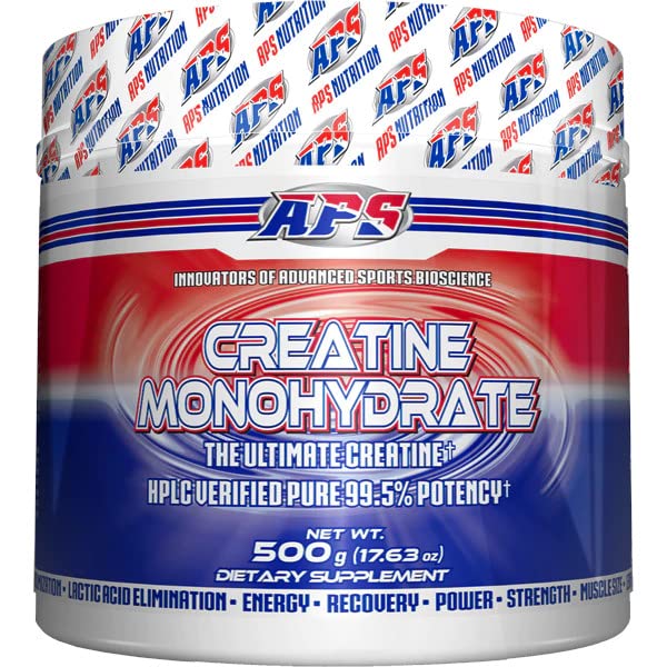 Polvo de creatina monohidrato APS Nutrition para recuperación