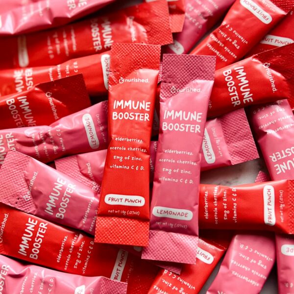 Polvo directo a la boca nutritivo con saúco y acerola para niños