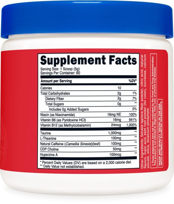 Polvo energía Nutricost Fruit Punch 60 porciones para gimnasio