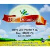 Polvo estevia natural sin OGM Best Botanicals 4 onzas