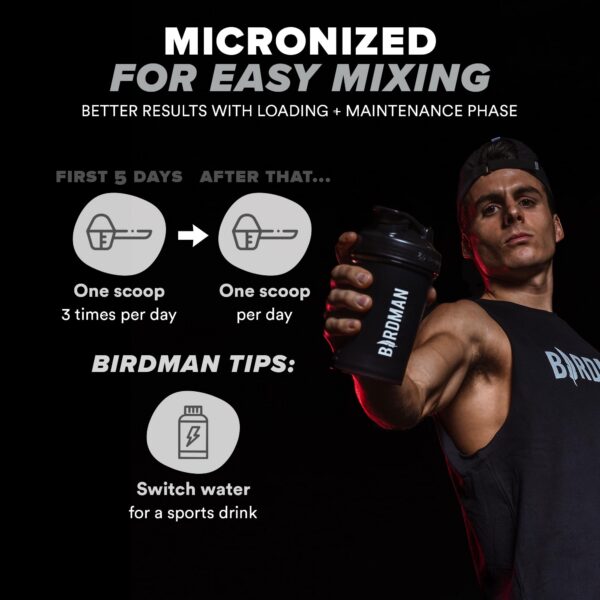 Polvo fácil de mezclar creatina BIRDMAN micronizada