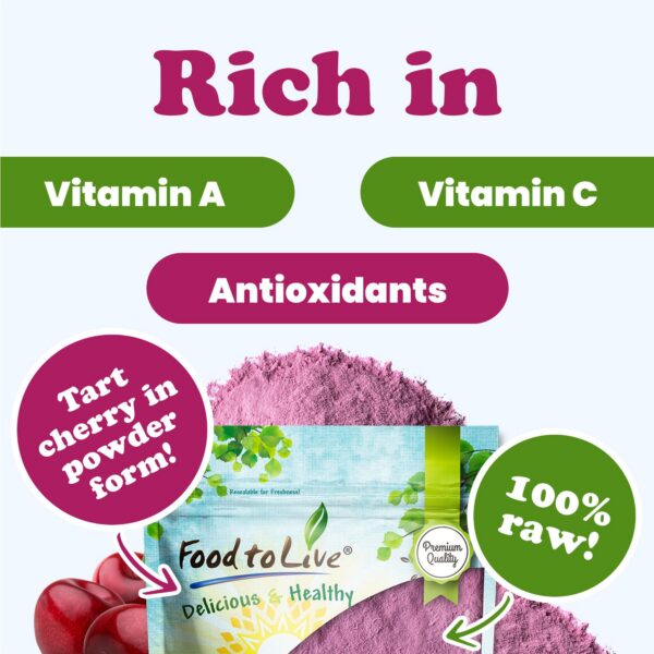 Version 1.0.0 Polvo frutal Food to Live para smoothie y comidas