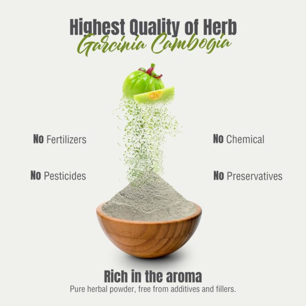 Polvo Garcinia Cambogia Herbsforever detalles en mano