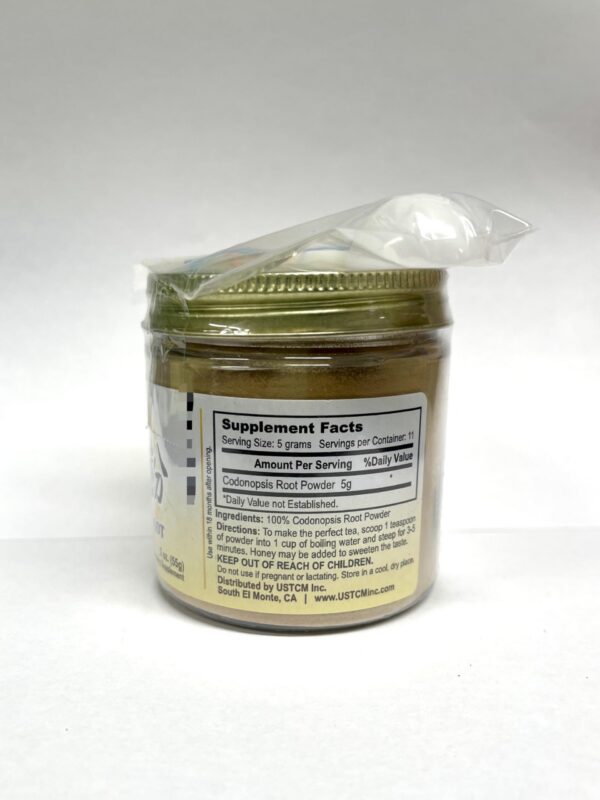 Polvo herbal Codonopsis USTCM sin azúcar ni conservadores añadidos