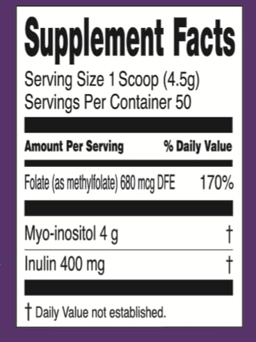 Polvo Holiherb Mio Inositol Metilfolato natural